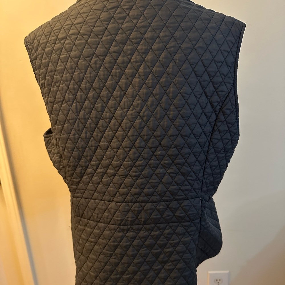 Barbour Quilted Navy Vest size 14 GUC - Picture 3 of 16